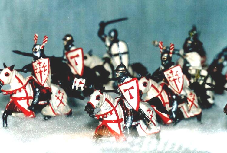 Livonian knights. Cavalry.