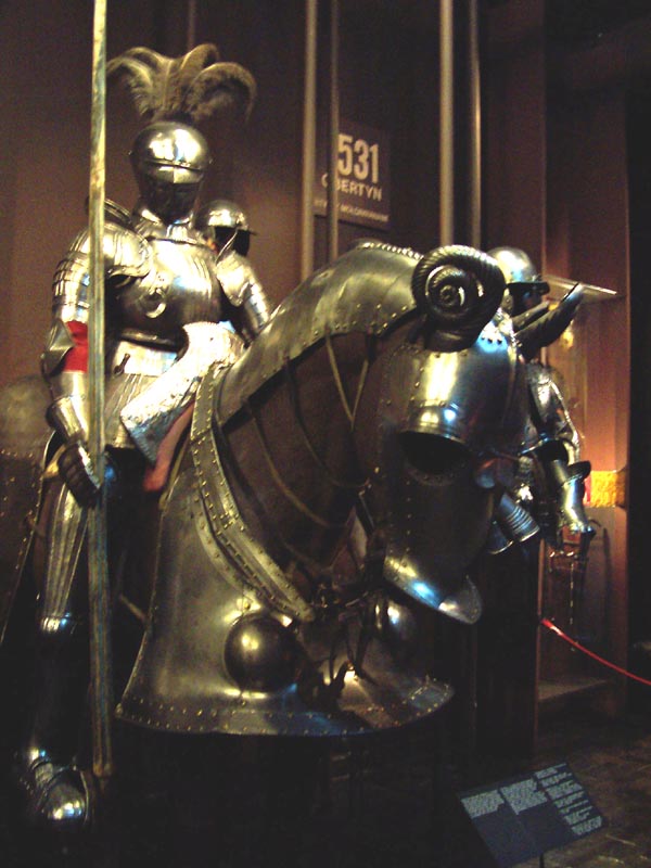 Mounted knight armours.