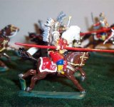 Winged hussars charging