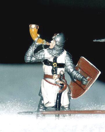 Teutonic knights. Trumpeter.