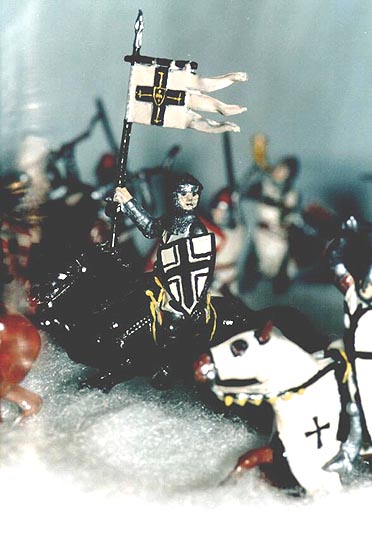 Teutonic knights. Standard-bearer.