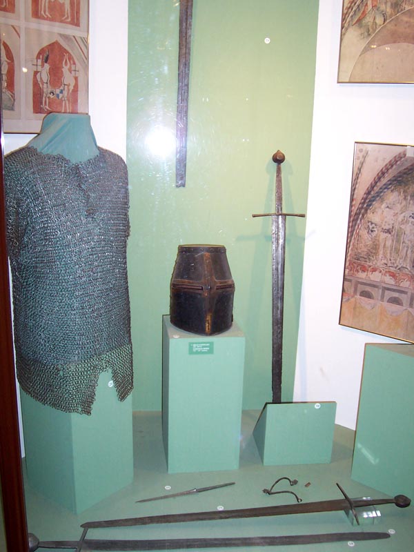 In the castle museum. The Teutonic knight armour.